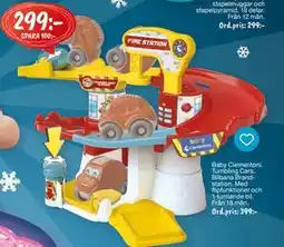 Leklust Baby Clementoni. Tumbling Cars Bilbana Brand-station, SEK 299 erbjuda