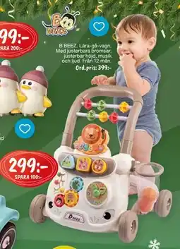 Leklust B BEEZ Lära-gå-vagn, SEK 299 erbjuda