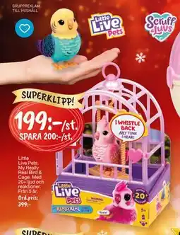 Leklust Little Live Pets My Really Real Bird & Cage, SEK 199 erbjuda