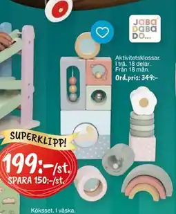 Leklust Aktivitetsklossar I trä, SEK 199 erbjuda