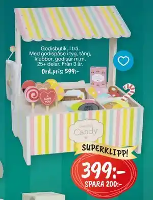 Leklust Godisbutik I trä, SEK 399 erbjuda