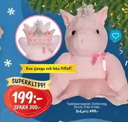 Leklust Teddykompaniet Enhörning, SEK 199 erbjuda