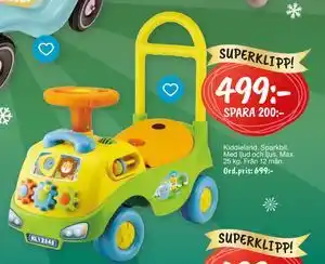 Leklust Kiddieland Sparkbil, SEK 499 erbjuda