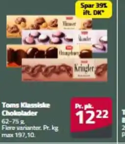 Fleggaard Toms Klassiske Chokolader erbjuda