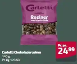 Fleggaard Carletti Chokoladerosiner erbjuda