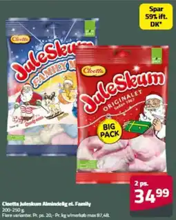 Fleggaard Cloetta Juleskum Almindelig el. Family erbjuda