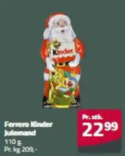 Fleggaard Ferrero Kinder Julemand erbjuda