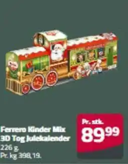 Fleggaard Ferrero Kinder Mix 3D Tog Julekalender erbjuda