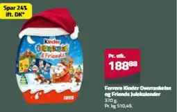 Fleggaard Ferrero Kinder Overraskelse og Friends Julekalender erbjuda