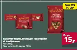 Fleggaard Karen Volf Klejner, Brunkager, Pebernødder el. Vaniljekranse erbjuda