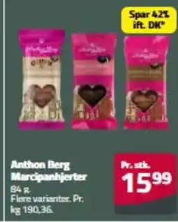 Fleggaard Anthon Berg Marcipanhjerter erbjuda
