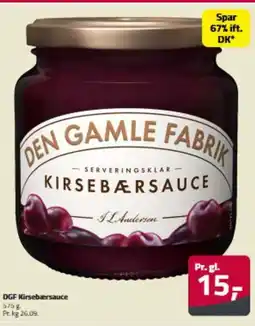 Fleggaard DGF Kirsebærsauce erbjuda