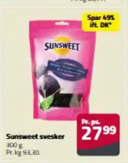 Fleggaard Sunsweet svesker erbjuda