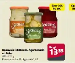 Fleggaard Beauvais Rødbeder, Agurkesalat el. Asier erbjuda