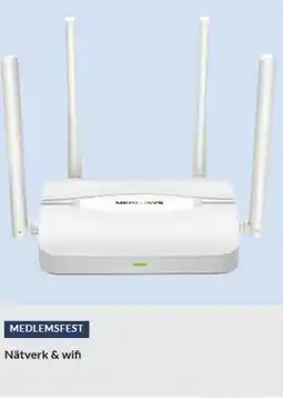Kjell & Company MEDLEMSFEST Nätverk & wifi erbjuda