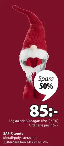 JYSK SAFIR tomte, SEK 85 erbjuda