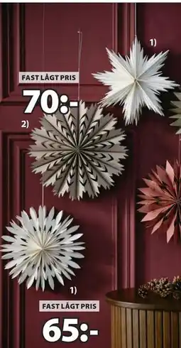 JYSK SKRYMSLI julstjärna, SEK 65 erbjuda