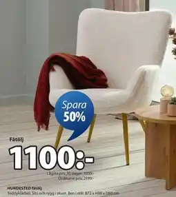 JYSK HUNDESTED fåtölj, SEK 1100 erbjuda