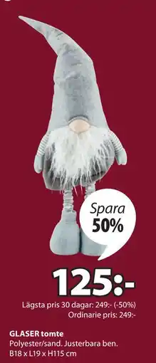 JYSK GLASER tomte, SEK 125 erbjuda
