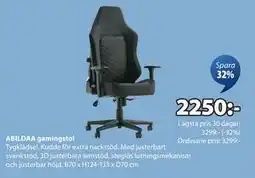 JYSK ABILDAA gamingstol, SEK 2250 erbjuda