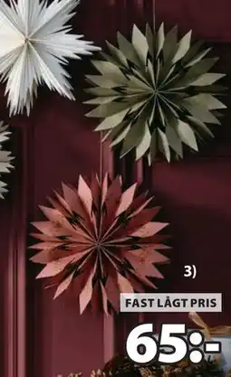 JYSK HRYM julstjärna, SEK 65 erbjuda