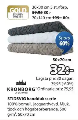 JYSK STIDSVIG handduksserie, SEK 32 erbjuda
