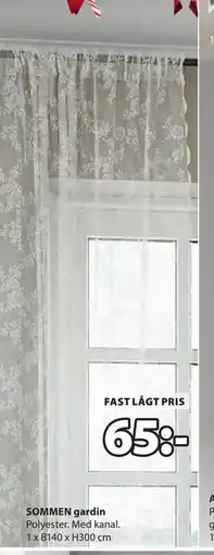 JYSK SOMMEN gardin, SEK 65 erbjuda