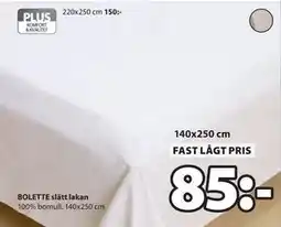 JYSK BOLETTE slätt lakan erbjuda