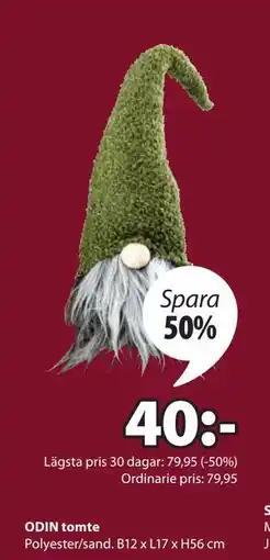 JYSK ODIN tomte, SEK 40 erbjuda