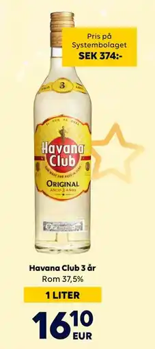 Border Shop Havana Club 3 år, EUR 16.1 erbjuda
