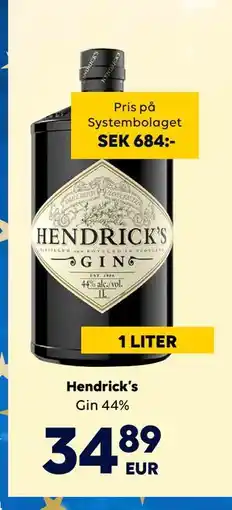 Border Shop Hendrick’s, EUR 34.89 erbjuda
