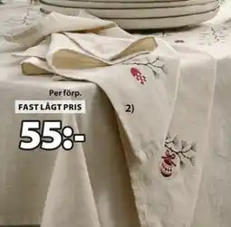 JYSK NELLIKE tygservett, SEK 55 erbjuda