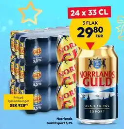 Border Shop Norrlands Guld Export 5,3%., EUR 29.8 erbjuda