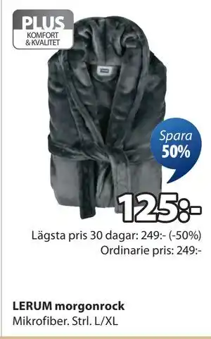 LERUM morgonrock, SEK 125