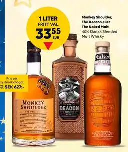 Border Shop Monkey Shoulder, The Deacon eller The Naked Malt, EUR 33.55 erbjuda