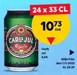 Border Shop Carls Jul 5,6%, EUR 10.73 erbjuda