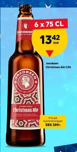 Border Shop Jacobsen Christmas Ale 7,5%, EUR 13.42 erbjuda