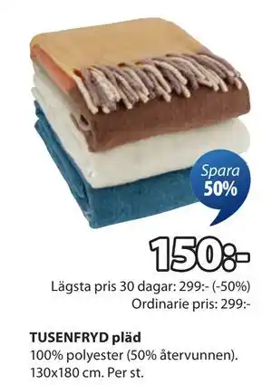 TUSENFRYD pläd, SEK 150