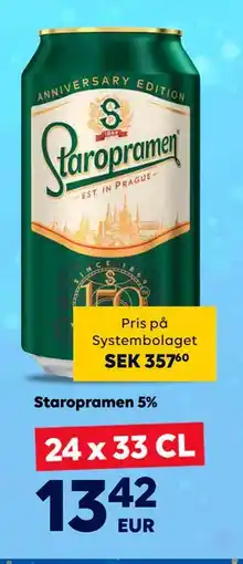 Border Shop Staropramen 5%., EUR 13.42 erbjuda