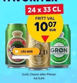 Border Shop Guld, Classic eller Pilsner 4,6-5,6%, EUR 10.07 erbjuda