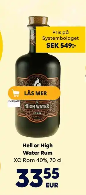 Border Shop Hell or High Water Rum, EUR 33.55 erbjuda