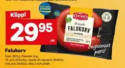 City Gross Falukorv, SEK 29.95 erbjuda