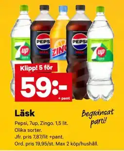 City Gross Läsk, SEK 59 erbjuda