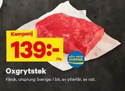 City Gross Oxgrytstek, SEK 139 erbjuda