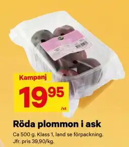 City Gross Röda plommon i ask, SEK 19.95 erbjuda