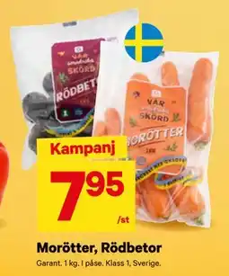 City Gross Morötter, Rödbetor, SEK 7.95 erbjuda