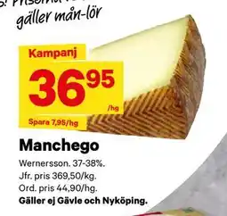 City Gross Manchego, SEK 36.95 erbjuda