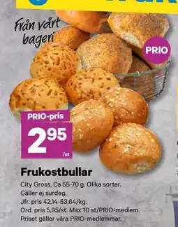 City Gross Frukostbullar, Pris i appen erbjuda