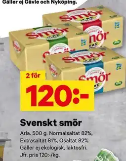 City Gross Svenskt smör, SEK 120 erbjuda