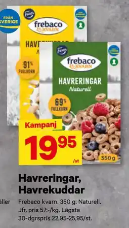 City Gross Havreringar, Havrekuddar, SEK 19.95 erbjuda